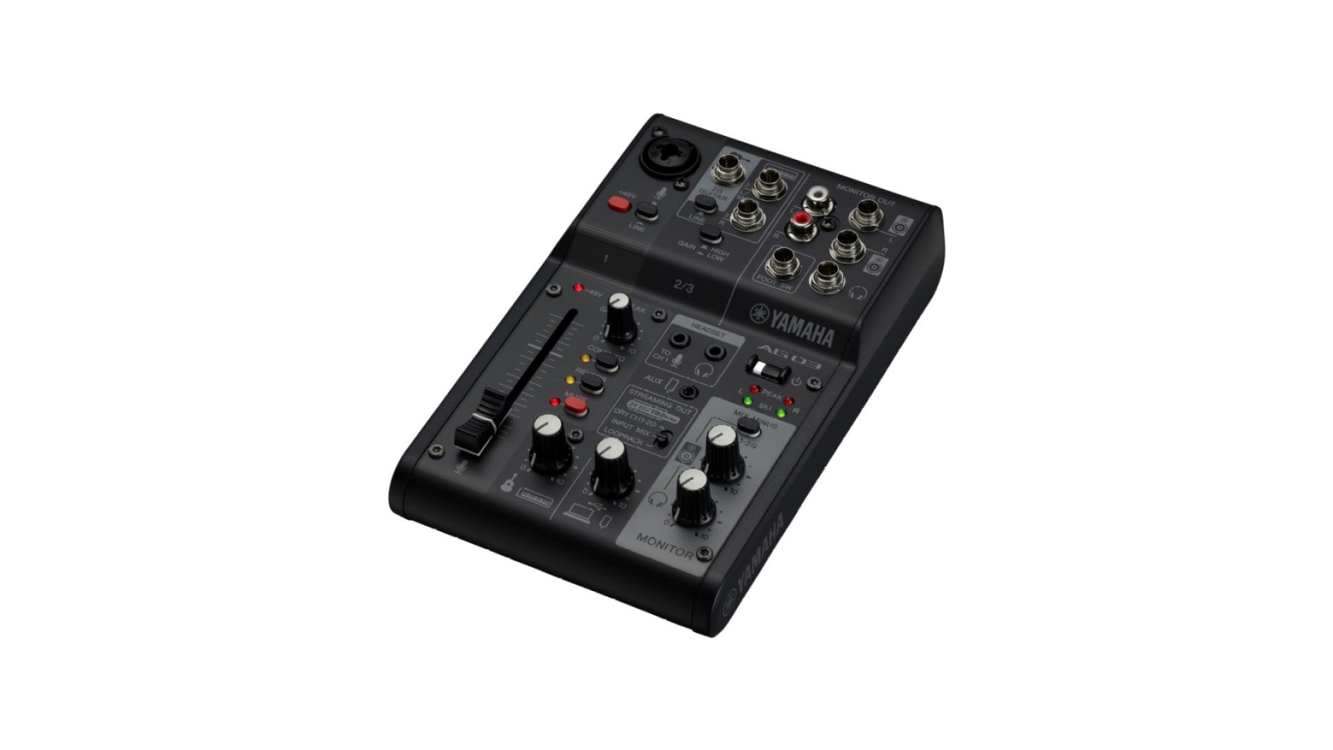 ag03 mk2　black Yamaha AG03 Mk2 3-channel Mixer and USB Audio Interface